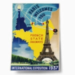 Πόστερ 1937 PARIS WELCOMES YOU