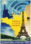 Πόστερ 1937 PARIS WELCOMES YOU