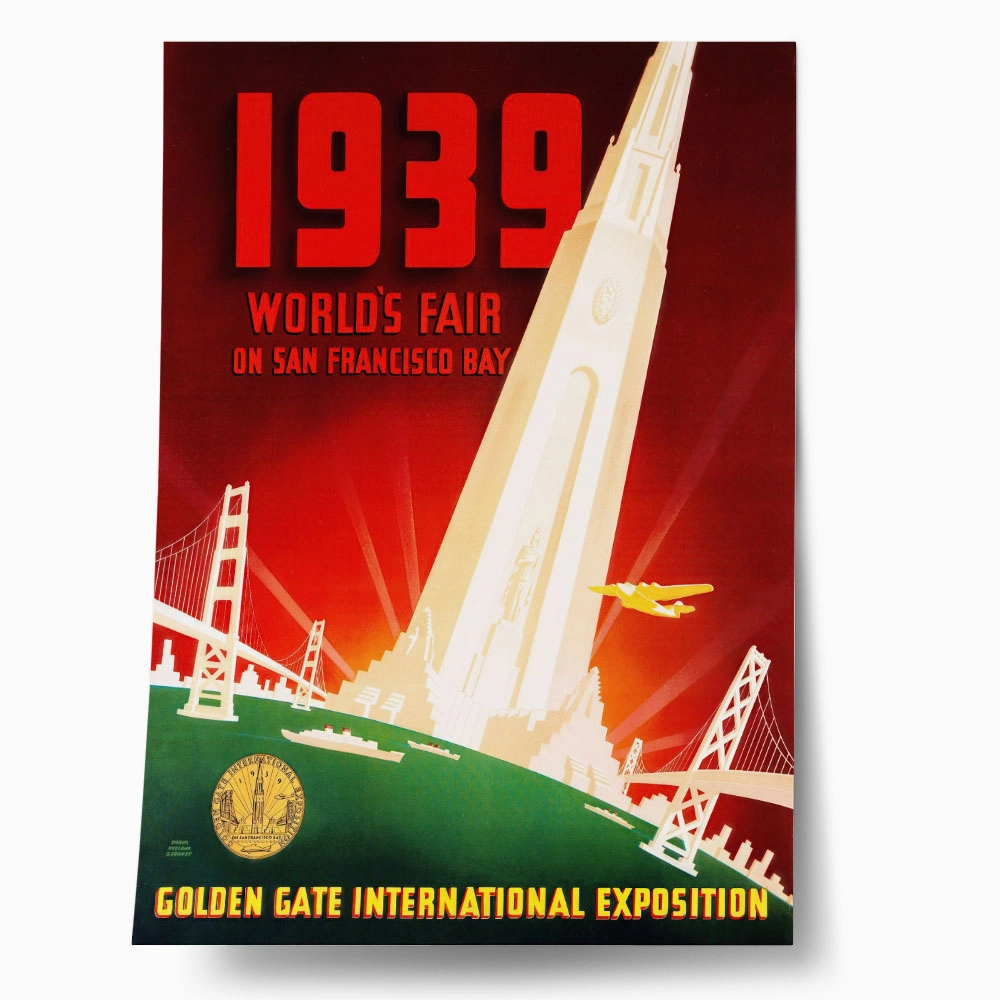 Πόστερ 1939 WORLD'S FAIR ON SAN FRANCISCO BAY