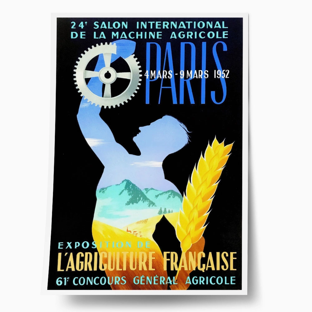 Πόστερ 1952 FRENCH AGRICULTURAL EXHIBITION