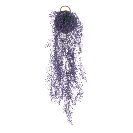 GloboStar® Artificial Garden GOLDEN BELL WILLOW 3 HANGING PLANT 20631 Κρεμαστό Τεχνητό Διακοσμητικό Φυτό Ιτίας  Y110cm - 