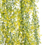 GloboStar® Artificial Garden GOLDEN BELL WILLOW 4 HANGING PLANT 20632 Κρεμαστό Τεχνητό Διακοσμητικό Φυτό Ιτίας  Y110cm