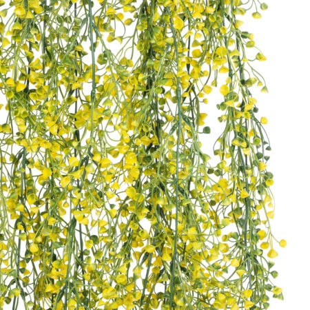 GloboStar® Artificial Garden GOLDEN BELL WILLOW 4 HANGING PLANT 20632 Κρεμαστό Τεχνητό Διακοσμητικό Φυτό Ιτίας  Y110cm -  Sticky 2