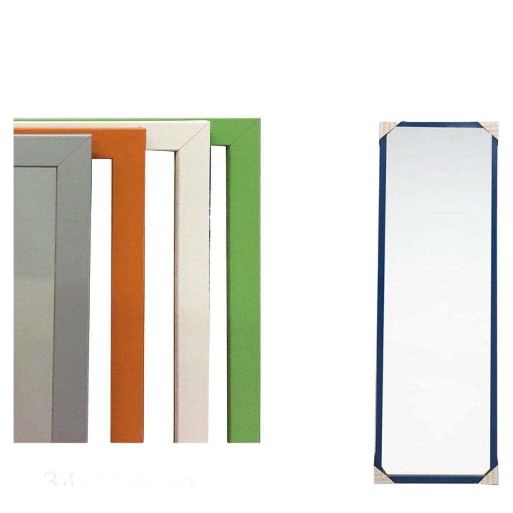 Καθρέφτης Πολύχρωμο Γυαλί 34x114cm Σε 5 Χρώματα