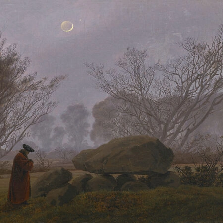 Πινακας σε καμβά CASPAR DAVID FRIEDRICH - A WALK AT DUSK - Caspar David Friedrich Sticky 5