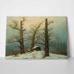 Πινακας σε καμβά CASPAR DAVID FRIEDRICH - CAIRN IN SNOW