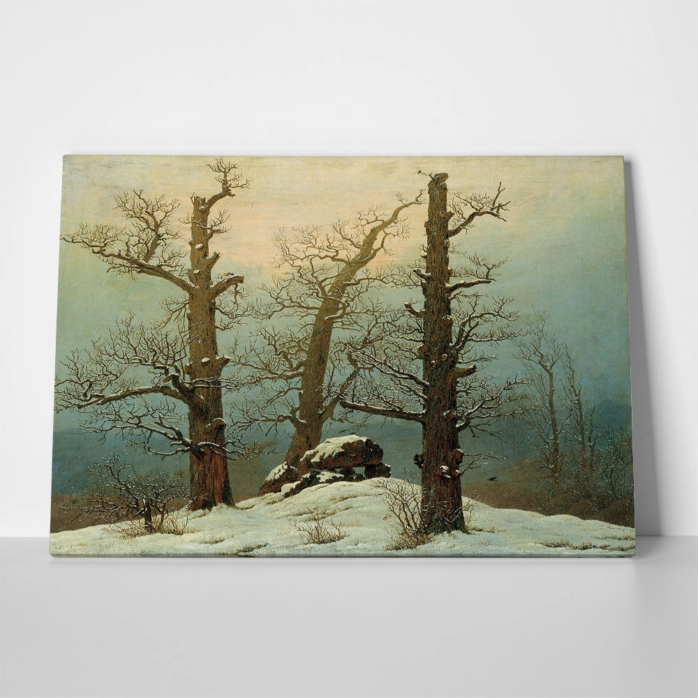 Πινακας σε καμβά CASPAR DAVID FRIEDRICH - CAIRN IN SNOW