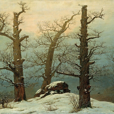 Πινακας σε καμβά CASPAR DAVID FRIEDRICH - CAIRN IN SNOW - Caspar David Friedrich Sticky 5