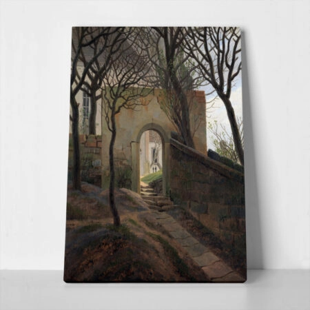 Πινακας σε καμβά CASPAR DAVID FRIEDRICH - CHURCHYARD GATE