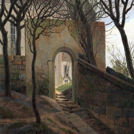 Πινακας σε καμβά CASPAR DAVID FRIEDRICH - CHURCHYARD GATE - Caspar David Friedrich Sticky 5