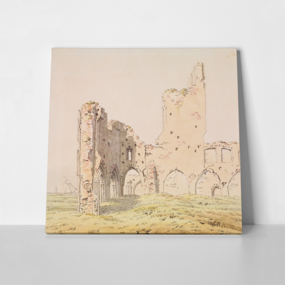 Πίνακας σε καμβά CASPAR DAVID FRIEDRICH - ELDENA ABBEY