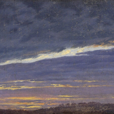 Πινακας σε καμβά CASPAR DAVID FRIEDRICH - EVENING CLOUDY SKY - Caspar David Friedrich Sticky 5