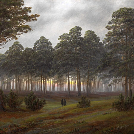 Πινακας σε καμβά CASPAR DAVID FRIEDRICH - EVENING - Caspar David Friedrich Sticky 5