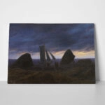 Πινακας σε καμβά CASPAR DAVID FRIEDRICH - FISHING BOAT BY THE BALTIC SEA