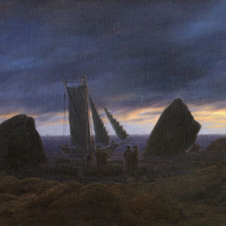 Πινακας σε καμβά CASPAR DAVID FRIEDRICH - FISHING BOAT BY THE BALTIC SEA - Caspar David Friedrich Sticky 5