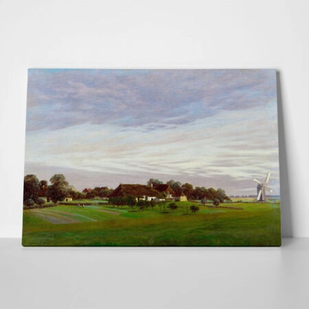 Πινακας σε καμβά CASPAR DAVID FRIEDRICH - FLAT COUNTRYSIDE