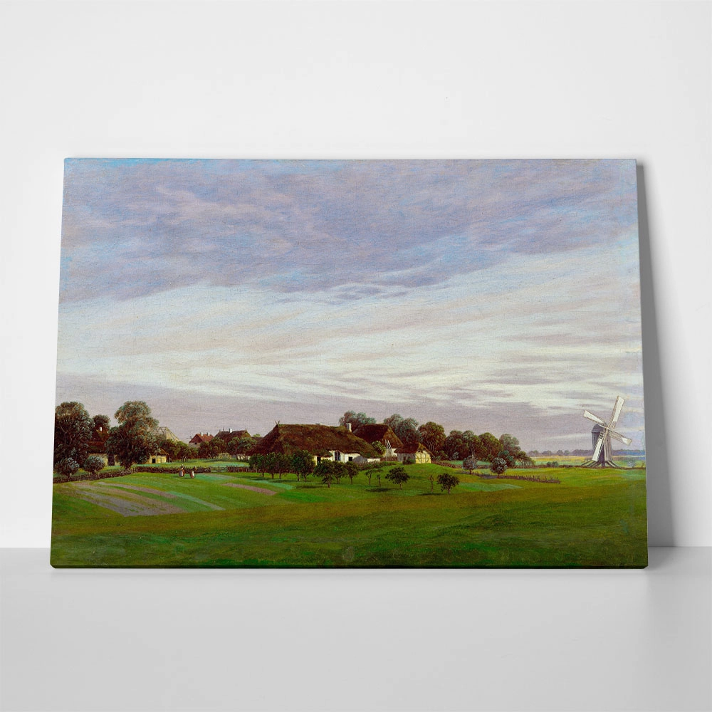 Πινακας σε καμβά CASPAR DAVID FRIEDRICH - FLAT COUNTRYSIDE