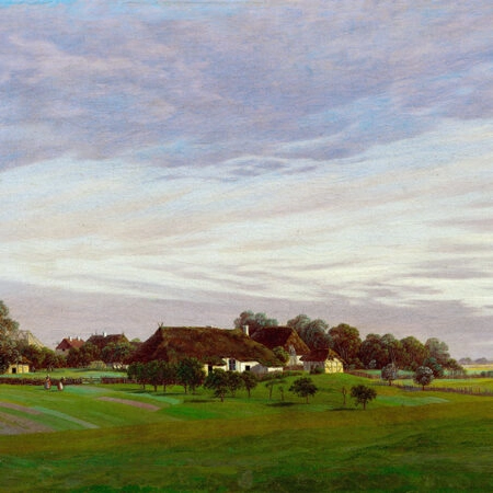 Πινακας σε καμβά CASPAR DAVID FRIEDRICH - FLAT COUNTRYSIDE - Caspar David Friedrich Sticky 5