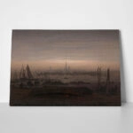 Πινακας σε καμβά CASPAR DAVID FRIEDRICH - GREIFSWALD IN MOONLIGHT