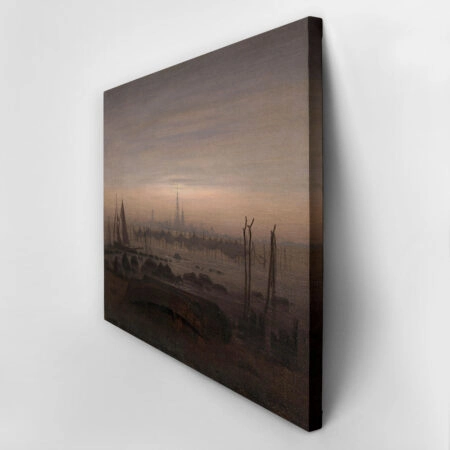 Πινακας σε καμβά CASPAR DAVID FRIEDRICH - GREIFSWALD IN MOONLIGHT - Caspar David Friedrich Sticky 2