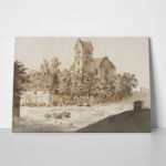 Πινακας σε καμβά CASPAR DAVID FRIEDRICH - LYNGBY CHURCH