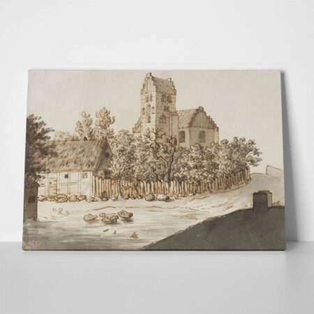 Πινακας σε καμβά CASPAR DAVID FRIEDRICH - LYNGBY CHURCH