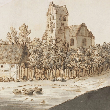 Πινακας σε καμβά CASPAR DAVID FRIEDRICH - LYNGBY CHURCH - Caspar David Friedrich Sticky 5
