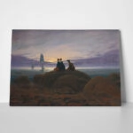 Πινακας σε καμβά CASPAR DAVID FRIEDRICH - MOONRISE OVER THE SEA
