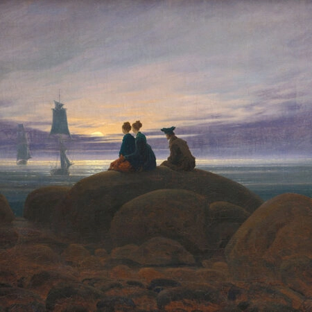 Πινακας σε καμβά CASPAR DAVID FRIEDRICH - MOONRISE OVER THE SEA - Caspar David Friedrich Sticky 5