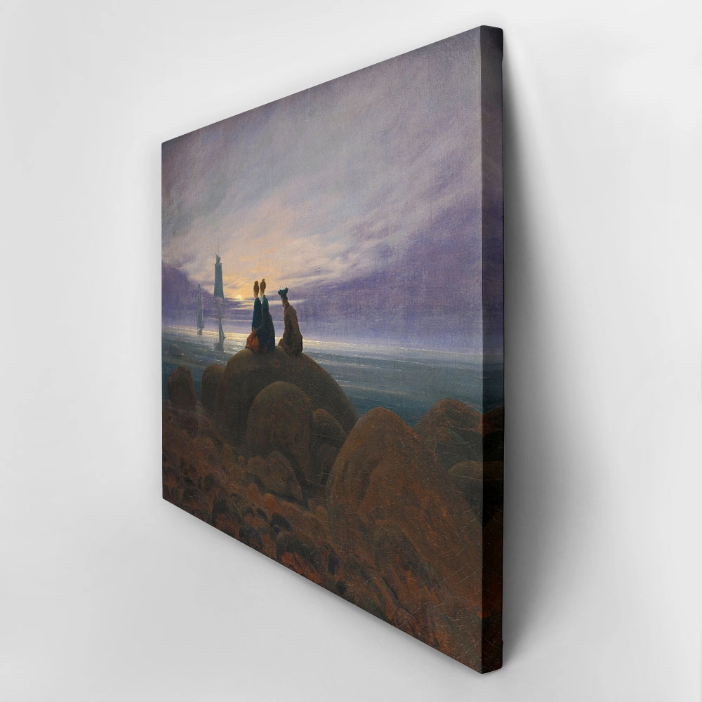 Πινακας σε καμβά CASPAR DAVID FRIEDRICH - MOONRISE OVER THE SEA