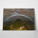 Πινακας σε καμβά CASPAR DAVID FRIEDRICH - MOUNTAIN LANDSCAPE WITH RAINBOW