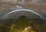 Πινακας σε καμβά CASPAR DAVID FRIEDRICH - MOUNTAIN LANDSCAPE WITH RAINBOW