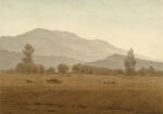 Πινακας σε καμβά CASPAR DAVID FRIEDRICH - NEW MOON ABOVE THE RIESENGEBIRGE