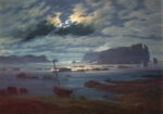 Πινακας σε καμβά CASPAR DAVID FRIEDRICH - NORTHERN SEA IN THE MOONLIGHT