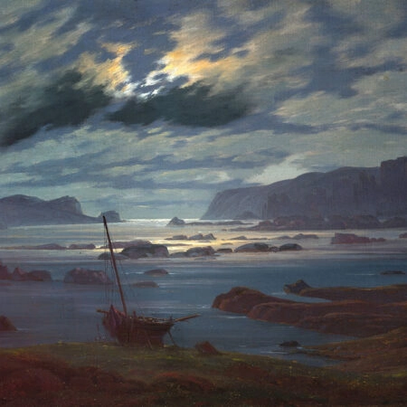 Πινακας σε καμβά CASPAR DAVID FRIEDRICH - NORTHERN SEA IN THE MOONLIGHT - Caspar David Friedrich Sticky 5