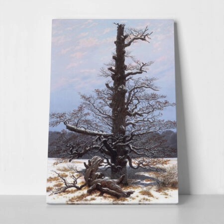 Πινακας σε καμβά CASPAR DAVID FRIEDRICH - OAK TREE IN THE SNOW