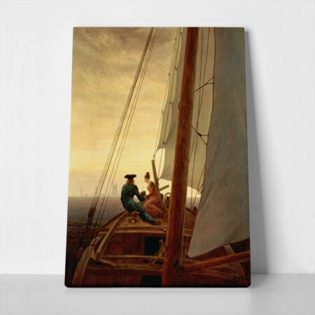 Πινακας σε καμβά CASPAR DAVID FRIEDRICH - ON A SAILING SHIP