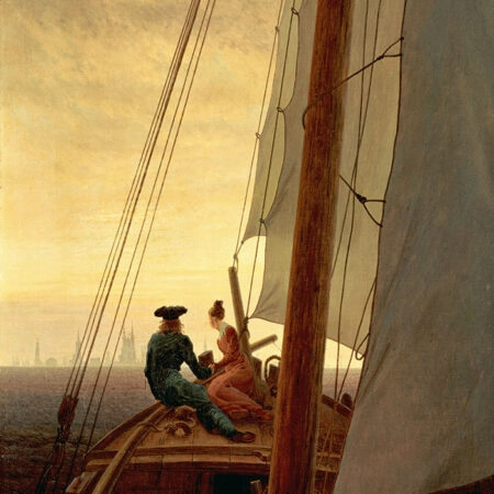 Πινακας σε καμβά CASPAR DAVID FRIEDRICH - ON A SAILING SHIP - Caspar David Friedrich Sticky 5