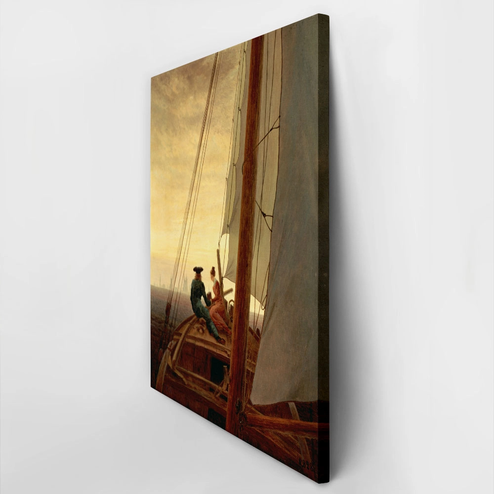 Πινακας σε καμβά CASPAR DAVID FRIEDRICH - ON A SAILING SHIP