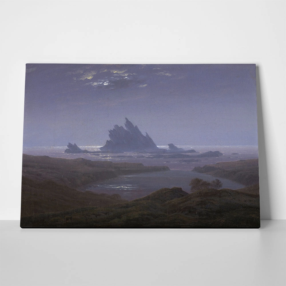 Πινακας σε καμβά CASPAR DAVID FRIEDRICH - REEFS BY THE SEASHORE