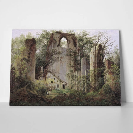 Πινακας σε καμβά CASPAR DAVID FRIEDRICH - RUINED MONASTERY OF ELDENA NEAR GREIFSWALD