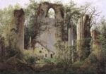 Πινακας σε καμβά CASPAR DAVID FRIEDRICH - RUINED MONASTERY OF ELDENA NEAR GREIFSWALD
