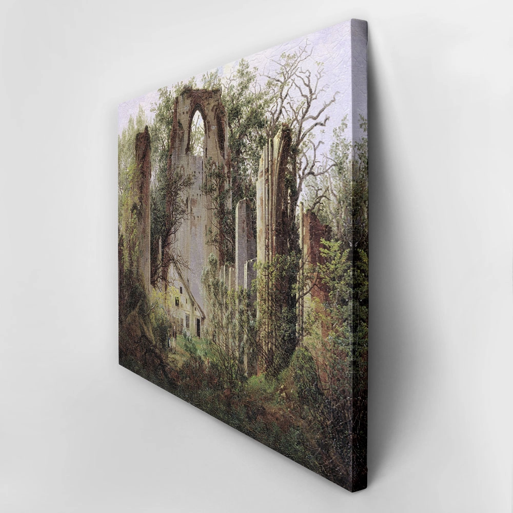 Πινακας σε καμβά CASPAR DAVID FRIEDRICH - RUINED MONASTERY OF ELDENA NEAR GREIFSWALD