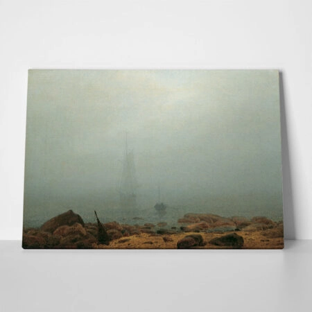 Πινακας σε καμβά CASPAR DAVID FRIEDRICH - SEA BEACH IN THE FOG