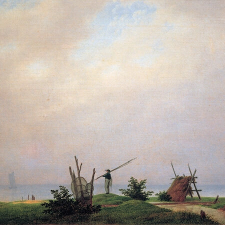Πινακας σε καμβά CASPAR DAVID FRIEDRICH - SEASHORE WITH FISHERMAN - Caspar David Friedrich Sticky 5