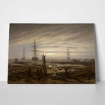 Πινακας σε καμβά CASPAR DAVID FRIEDRICH - SHIPS AT ANCHOR