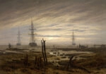 Πινακας σε καμβά CASPAR DAVID FRIEDRICH - SHIPS AT ANCHOR
