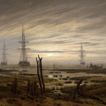 Πινακας σε καμβά CASPAR DAVID FRIEDRICH - SHIPS AT ANCHOR - Caspar David Friedrich Sticky 5