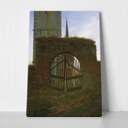 Πινακας σε καμβά CASPAR DAVID FRIEDRICH - THE CEMETERY GATE