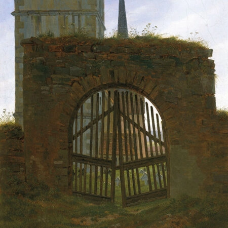 Πινακας σε καμβά CASPAR DAVID FRIEDRICH - THE CEMETERY GATE - Caspar David Friedrich Sticky 5